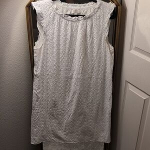 LOFT White Eyelet dress